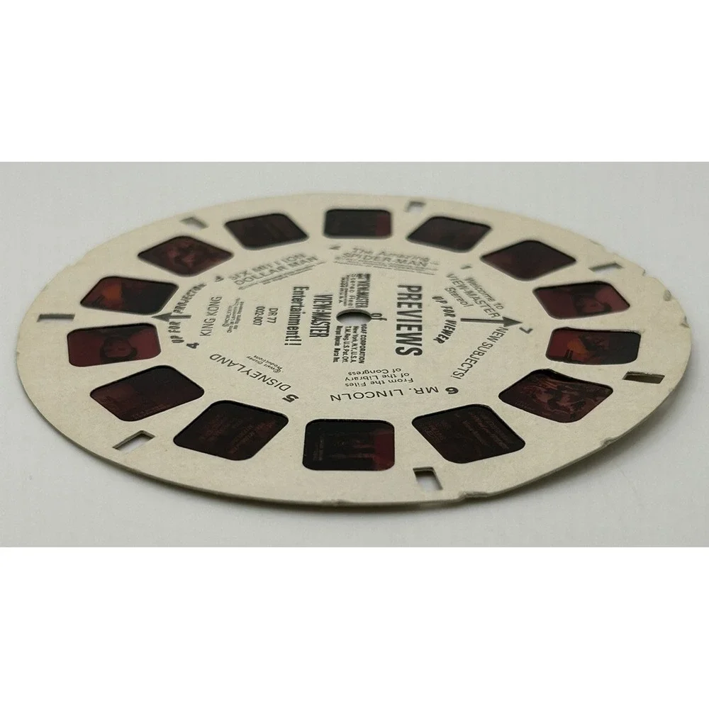 GAF View-Master 1977 Previews Viewmaster Reel Vintage King Kong Disneyland Reel‎